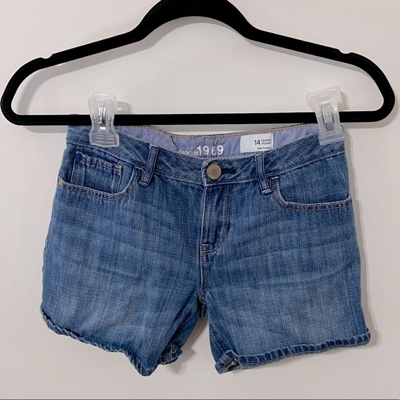 GapKids Medium Blue “Jean” Shorts - Size 14 regular - Picture 1 of 9
